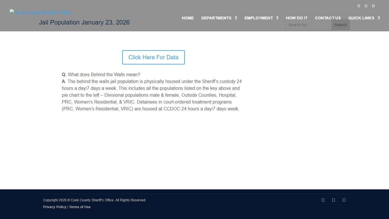 Jail Population January 23, 2026 < Cook County Sheriff's Office